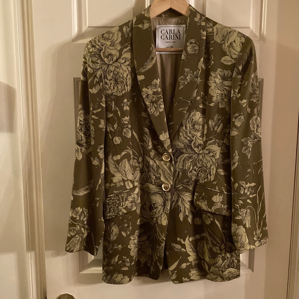 Italian Designer Wool Blazer,